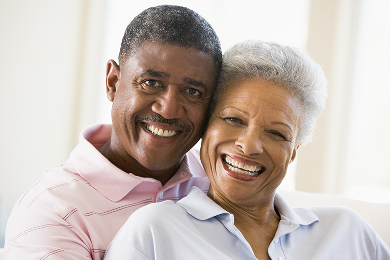 Couple with Dental Implants