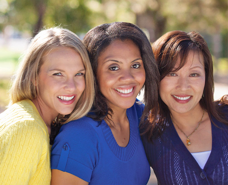 three ladies